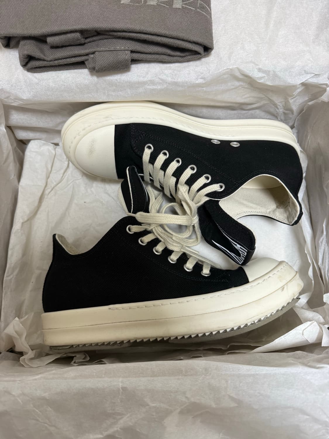 릭오웬스 다크쉐도우 할리우드 로우 스니커즈 (37) 상품이미지2