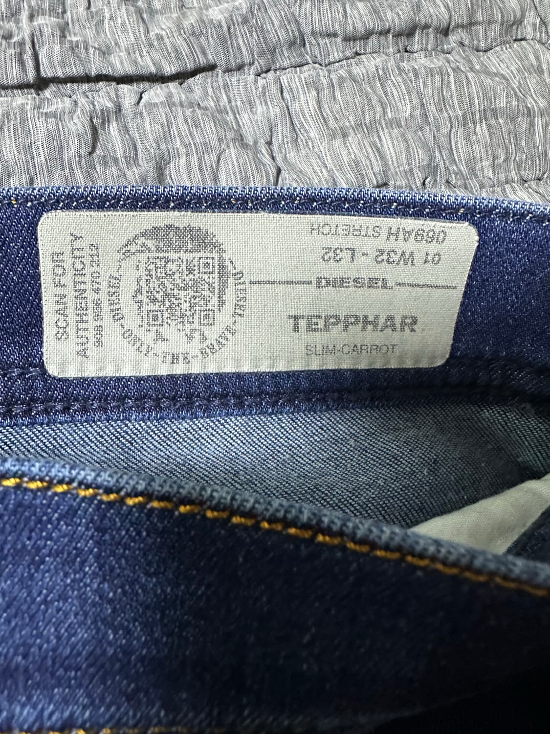 디젤 TEPPHAR 슬림 캐롯 핏 청바지 상품이미지4