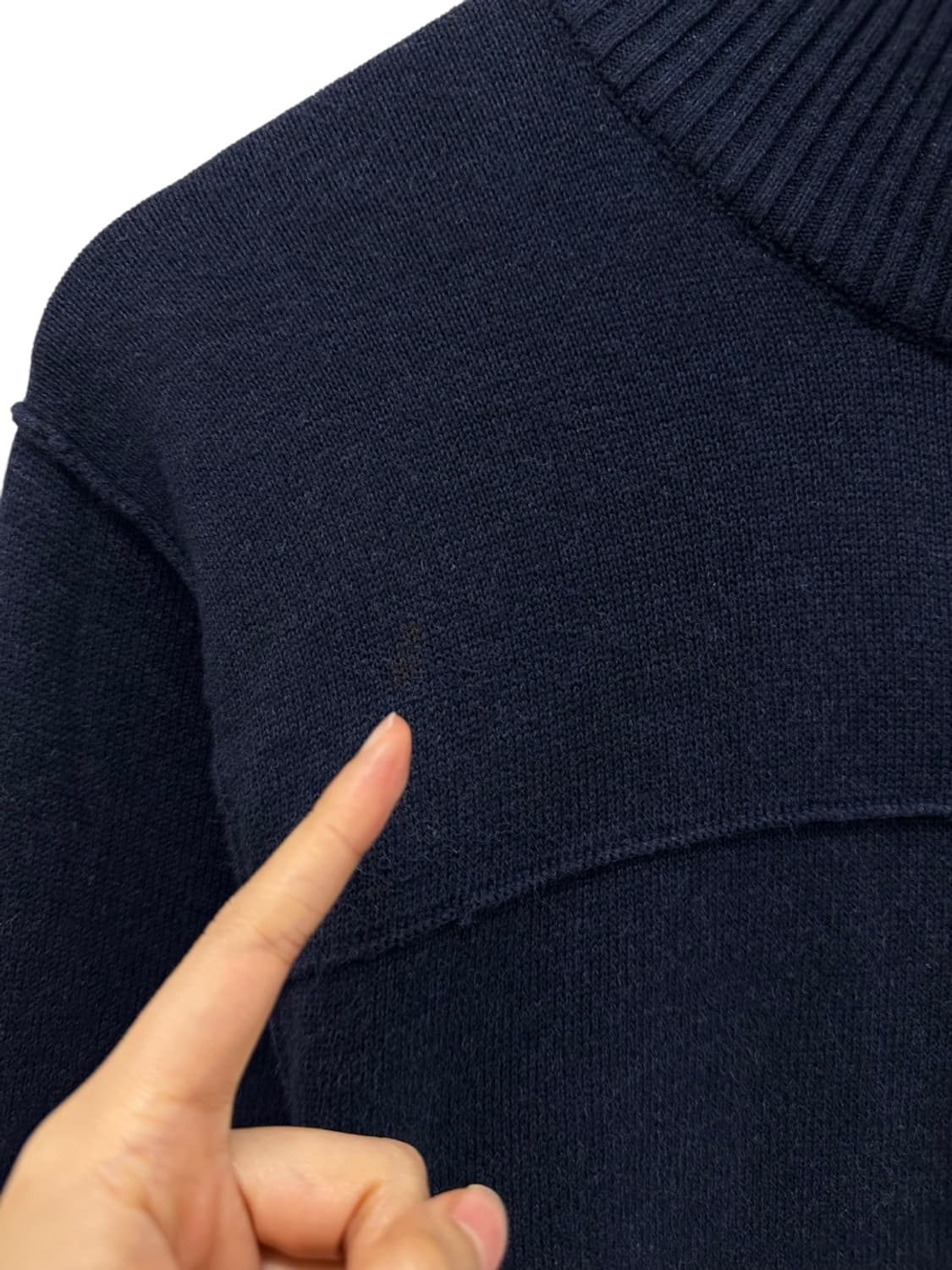 타미힐피거 니트집업 네이비 (XL)  상품이미지6