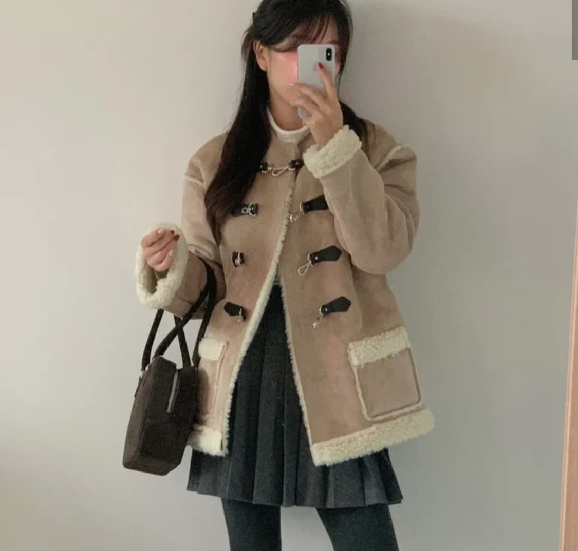 레터프롬문 무스탕 베이지 상품이미지3