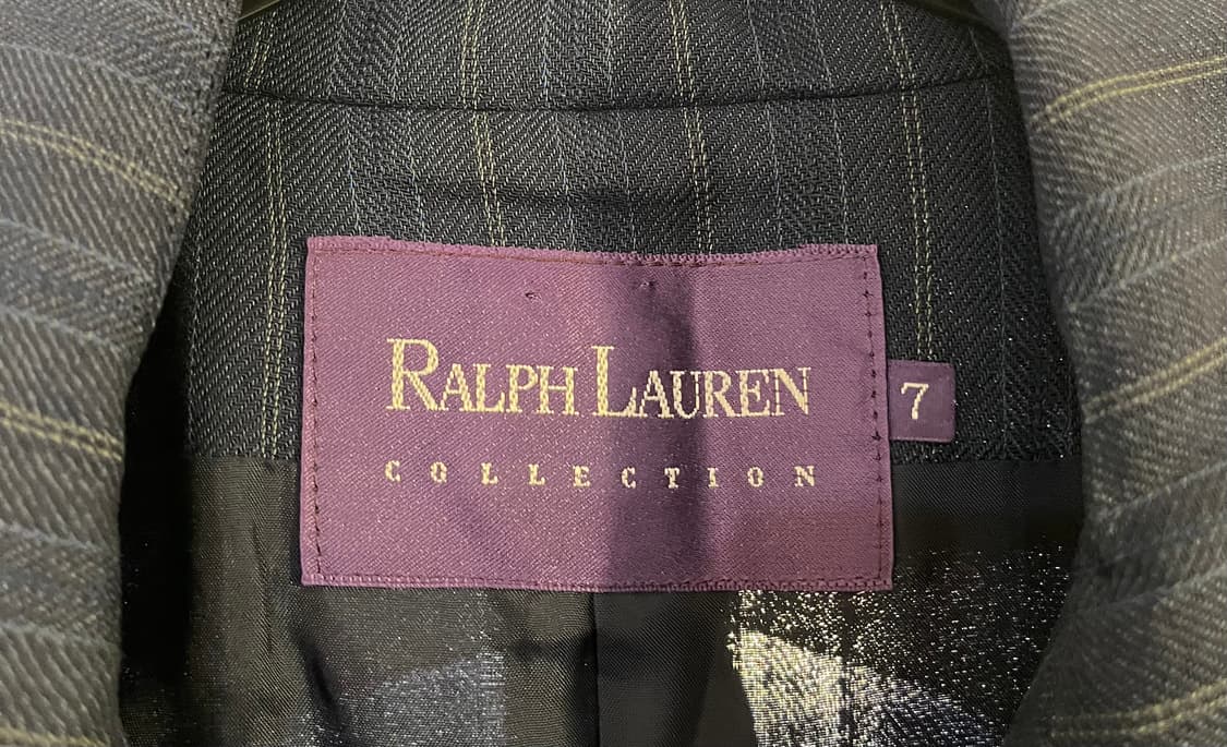 랄프로렌 컬렉션 스트라이프 울 더블 자켓 (일본제) 상품이미지3