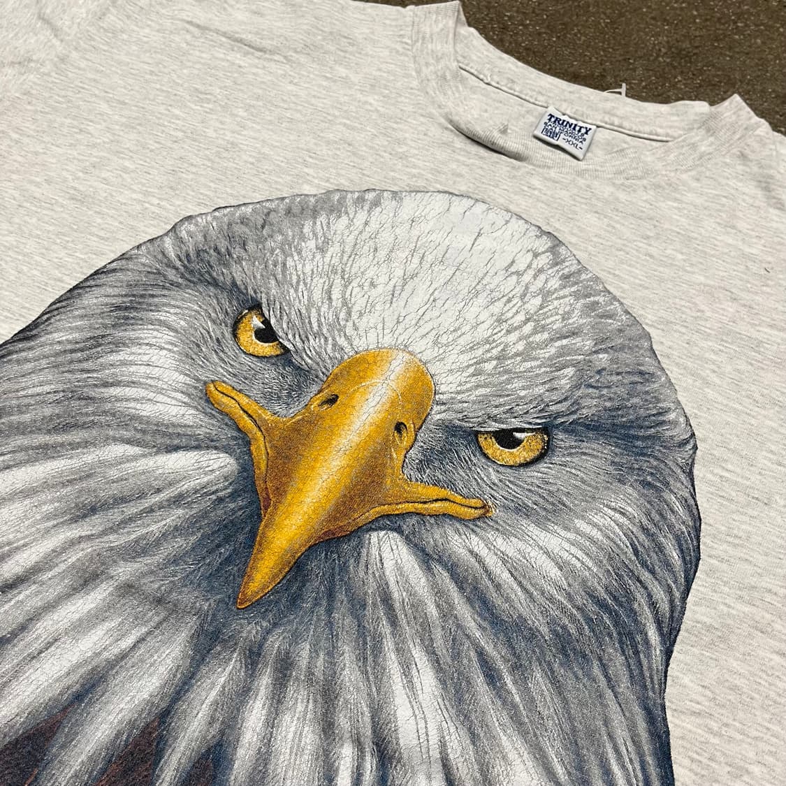 90s 이글 헤드 프린팅 티셔츠 (105-110) 상품이미지2