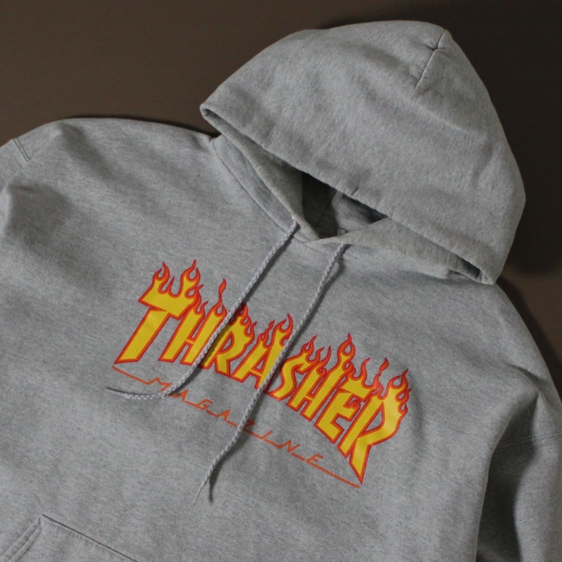 Trasher 트래셔 기모 그레이 후드티 상품이미지3