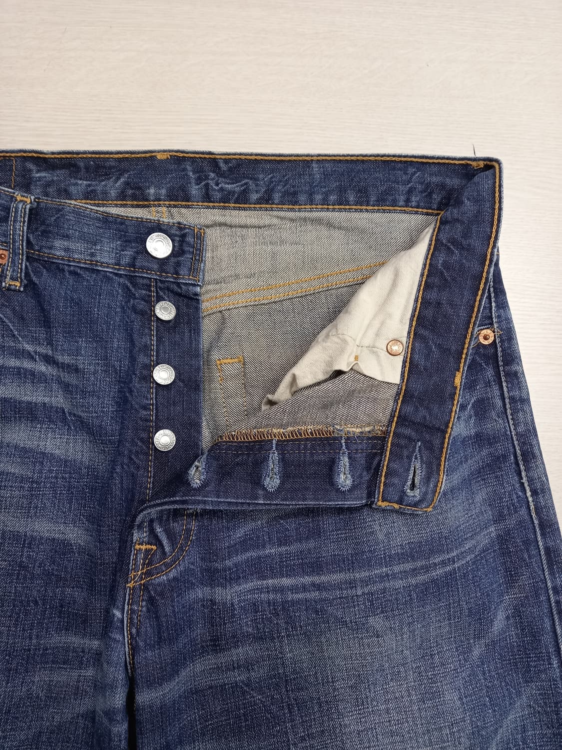 34 07's 리바이스501 워싱 일자진 34-555 상품이미지7