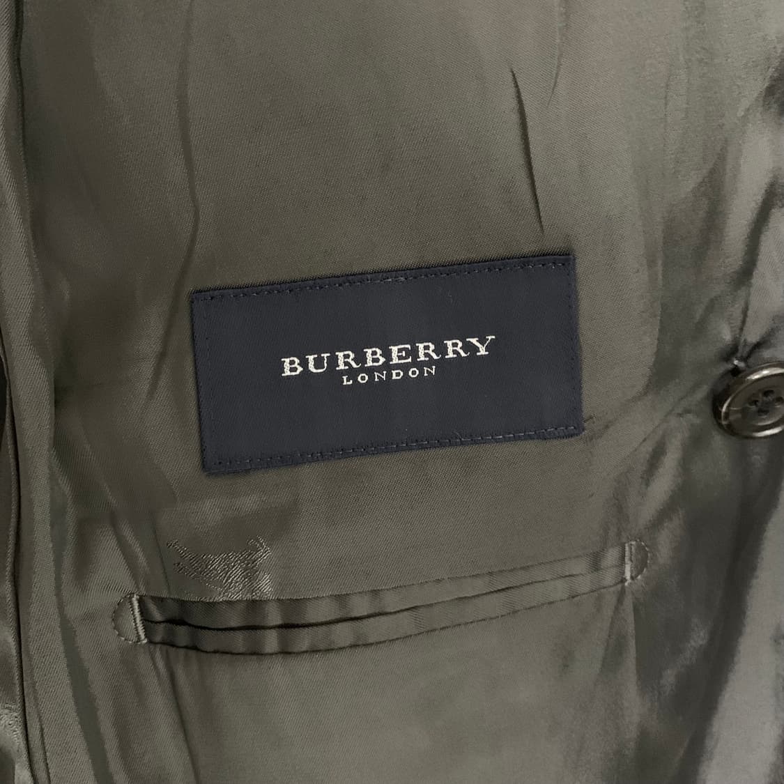 버버리 런던 은장 버튼 차콜 그레이 더블 브레스티드 자켓 블레이저 상품이미지8