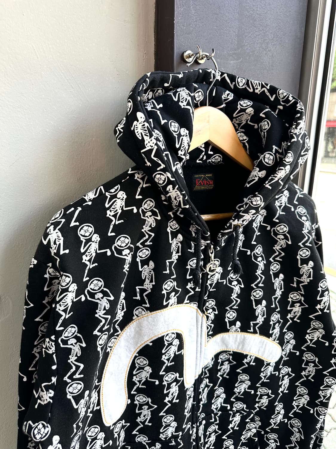 2XL/ 에비수 90s 빅로고 커스텀메이드 후드집업 상품이미지4