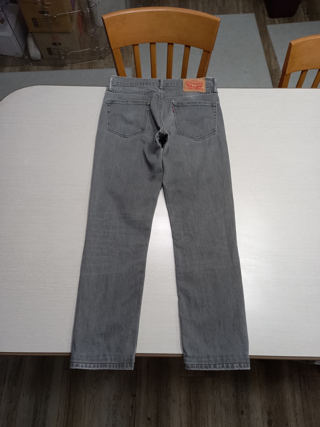 30 리바이스511 워싱 스판 슬림일자진 다크그레이 30-136 상품이미지2