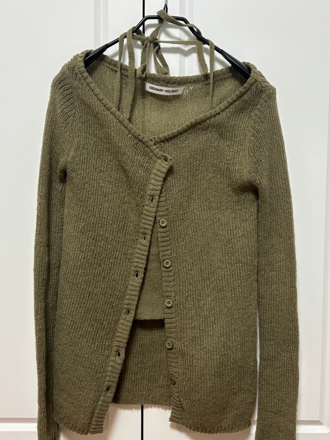 오디너리 홀리데이 LAYERED HALTER KNIT SET 상품이미지1