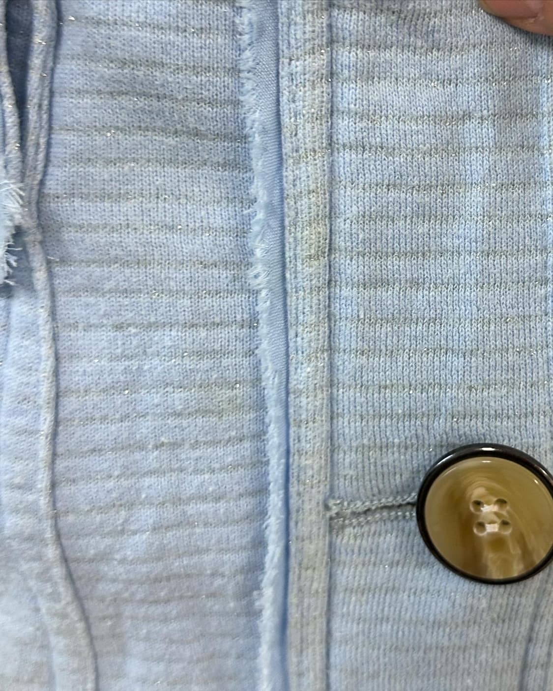 baby blue glitter zip-up 상품이미지3