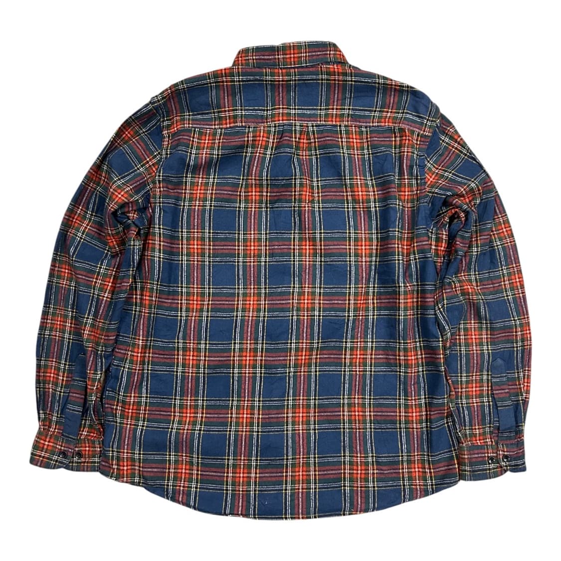 L) 엘엘빈 L.L.Bean 네이비 레드 타탄체크 플란넬 셔츠남방 상품이미지3