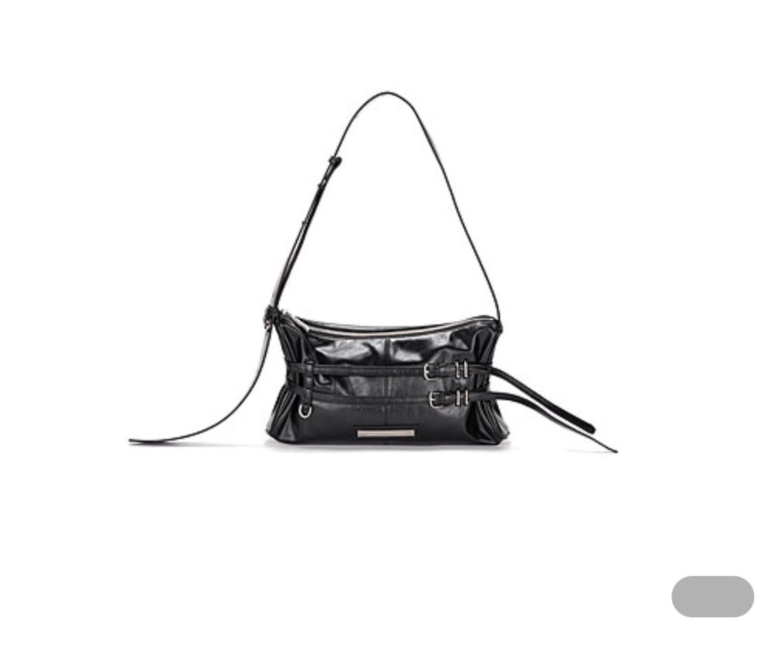 마뗑킴 더블 벨트 스트랩 미니백 블랙 상품이미지2