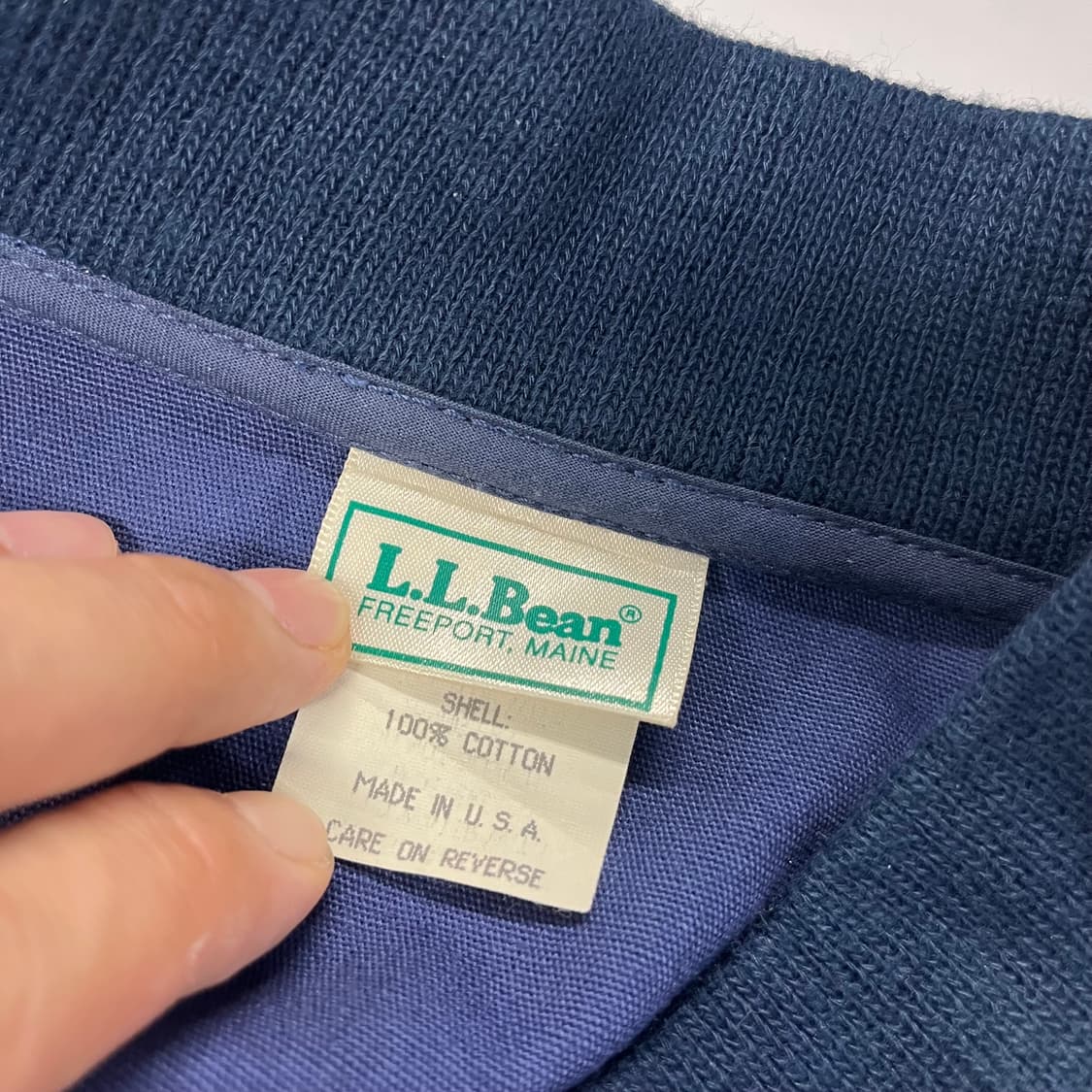 [USA] LLBEAN 엘엘빈 빈티지 블루종 자켓 네이비 M 상품이미지4