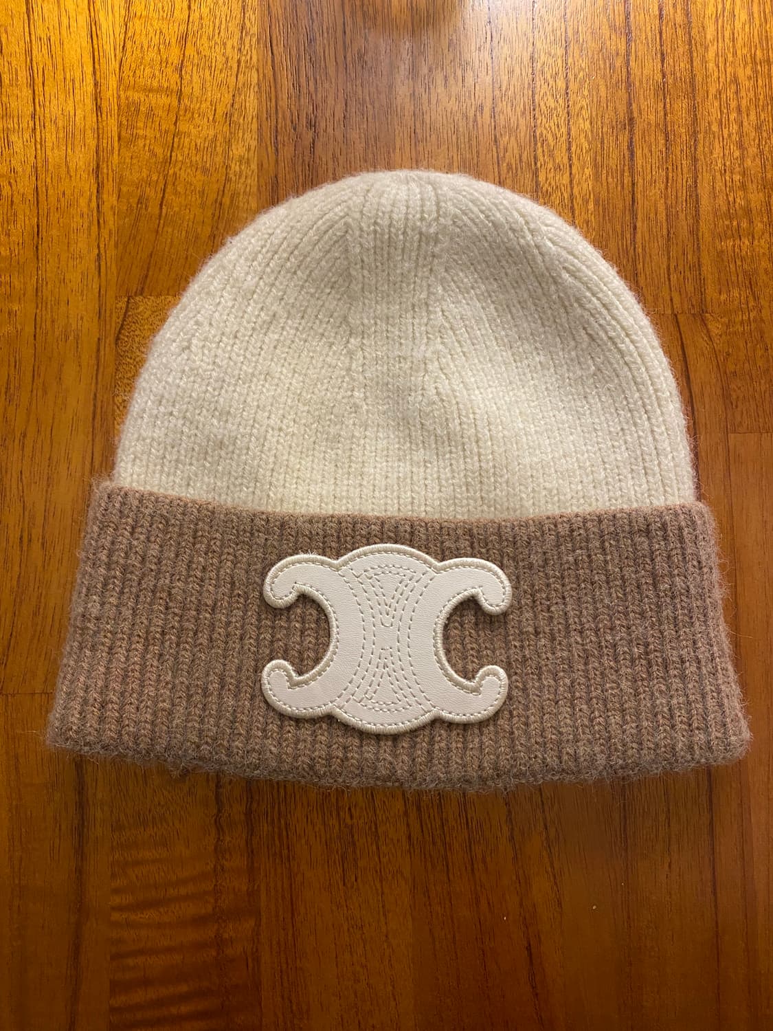 셀린느 트리오페 비니 아이보리/브라운 상품이미지1