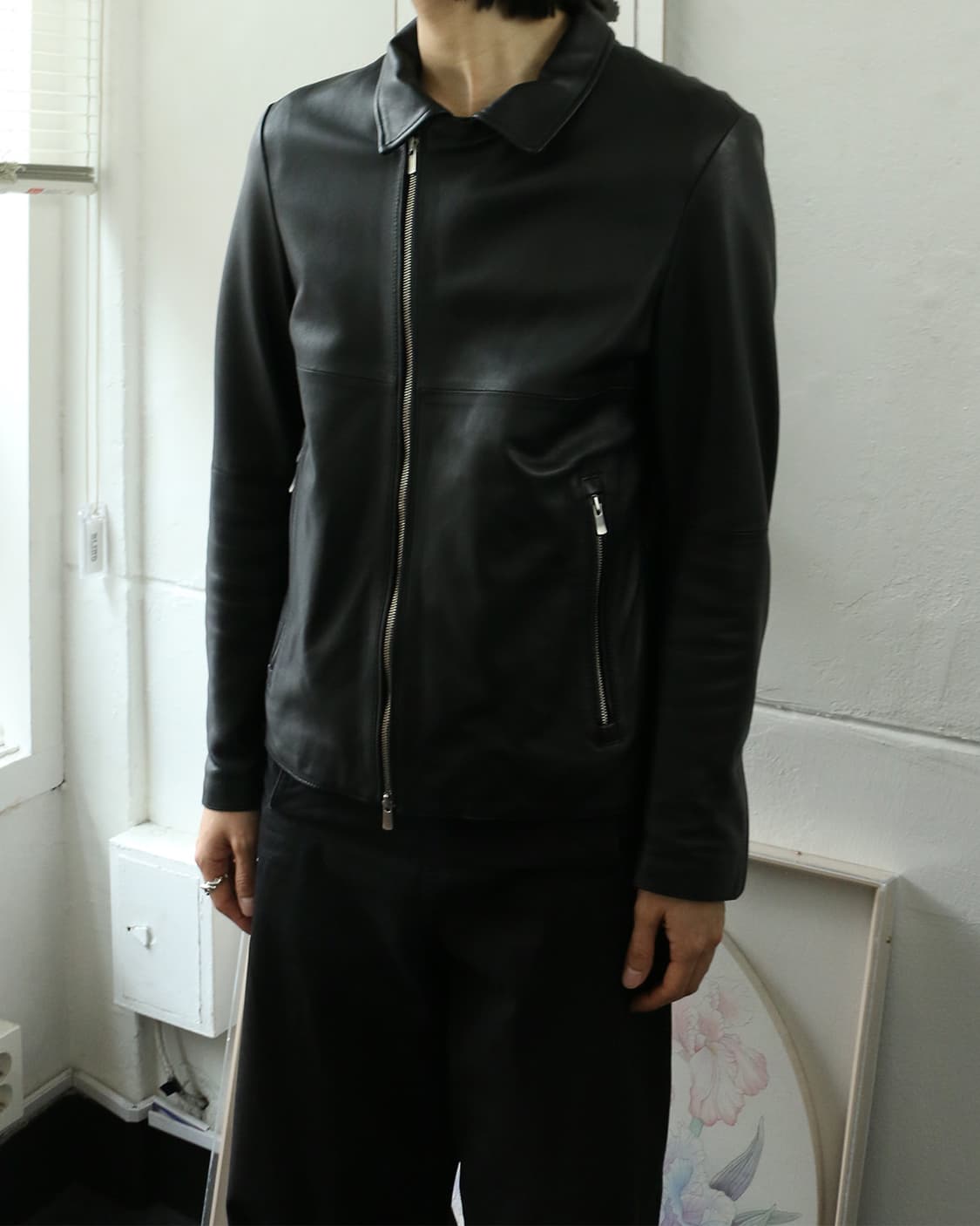 5351 Pour Les Hommes 비대칭 레더 자켓 상품이미지2