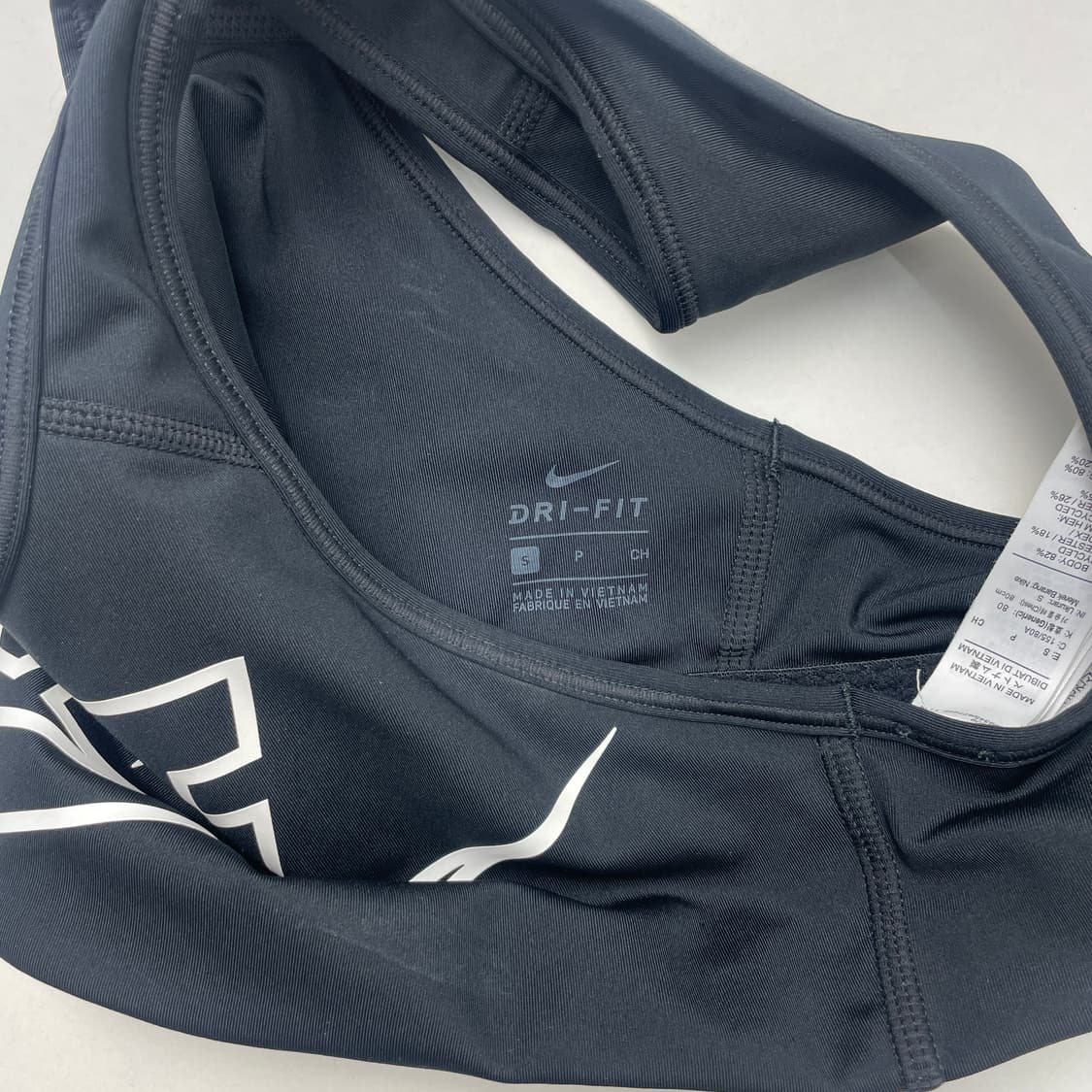 나이키 드라이핏 블랙 스포츠 브라탑 S 상품이미지4