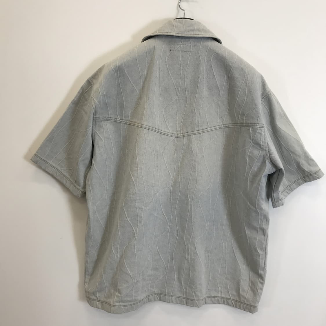 일꼬르소 플로우 오픈카라 데님셔츠 [100] 상품이미지3