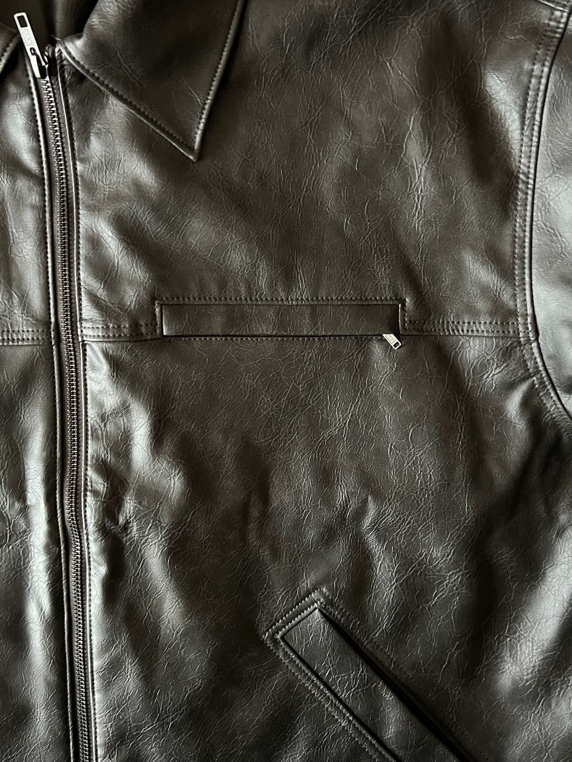 마인드브릿지 워싱레더 트러커 자켓 110 (새상품) 상품이미지4