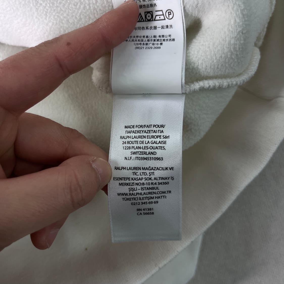 105 폴로랄프로렌 스몰포니 화이트 맨투맨  상품이미지7