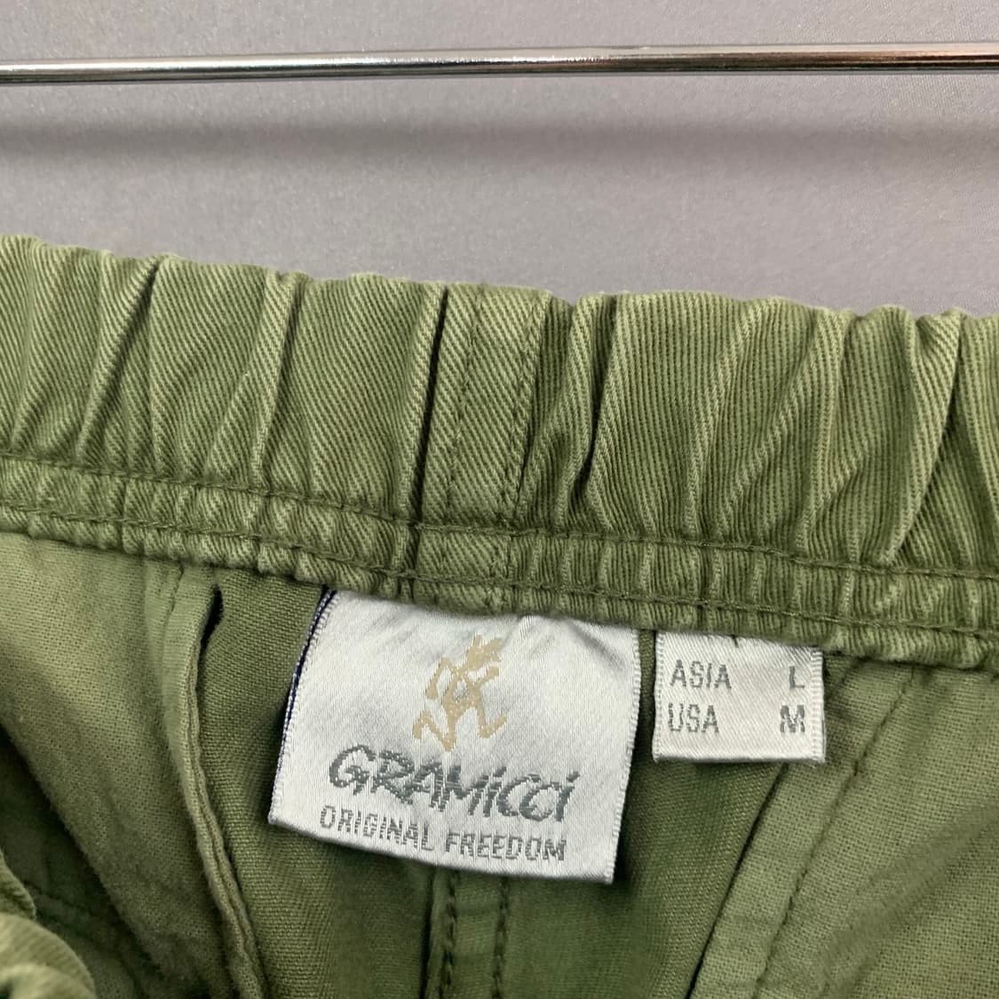 L 그라미치 올리브 스트레이트 트윌 코튼 밴딩 팬츠 상품이미지6