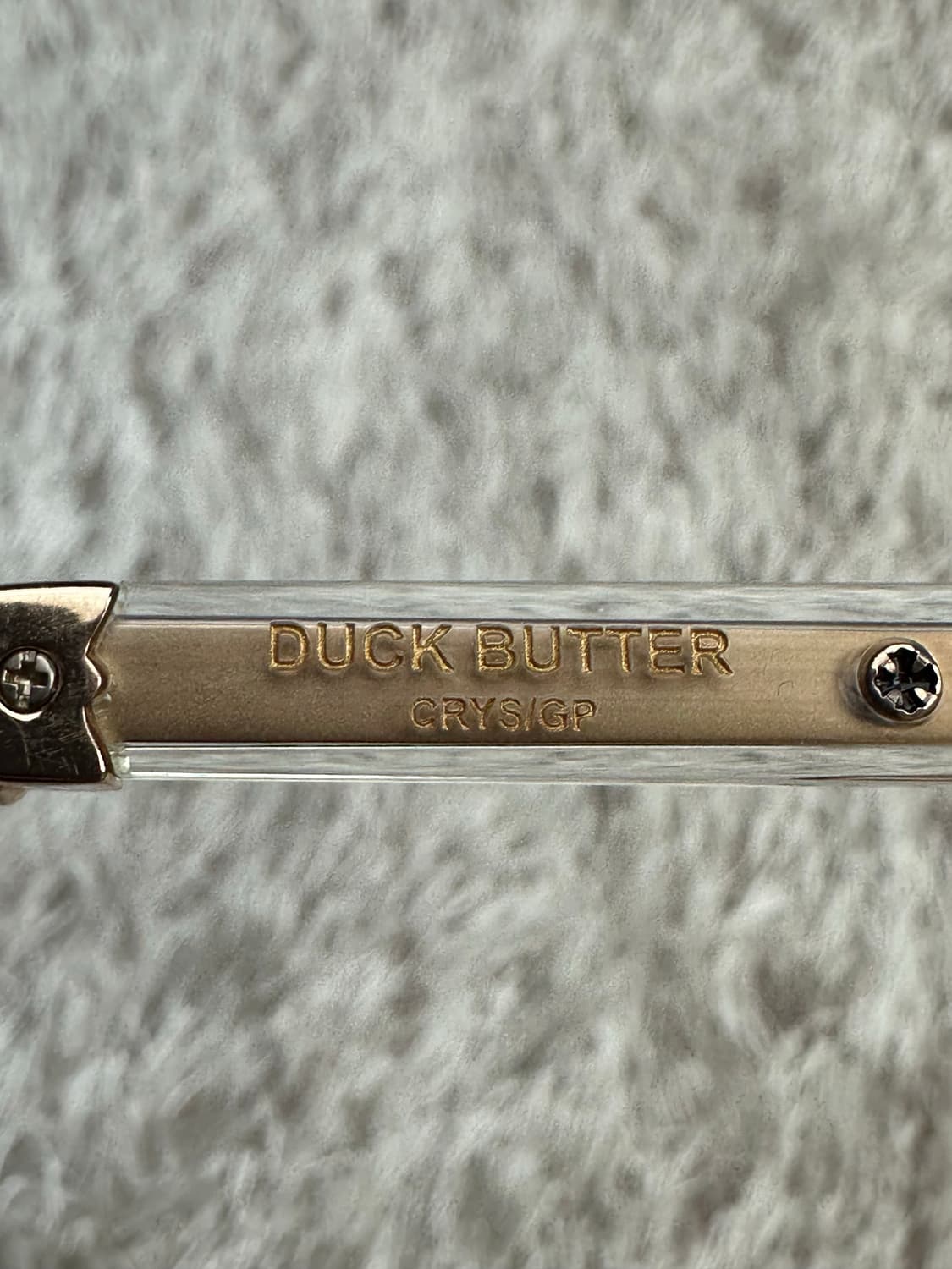 [52-21-152] 정품 크롬하츠 덕 버터 크리스탈 골드 플레이트 상품이미지10