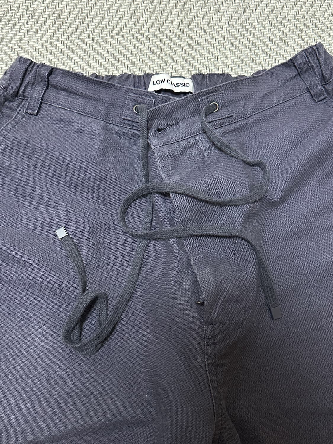 [S] 로우클래식 워시드 코튼 와이드 팬츠 그레이시 퍼플 상품이미지2