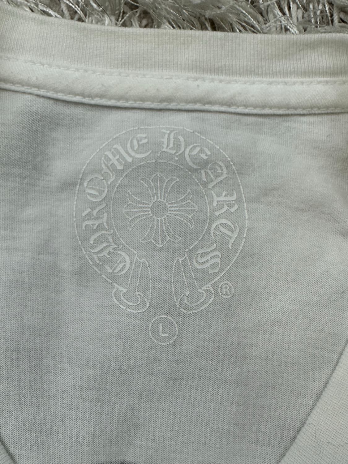 [L] 백화점판 정품 크롬하츠 멀티로고 반팔 화이트 상품이미지6