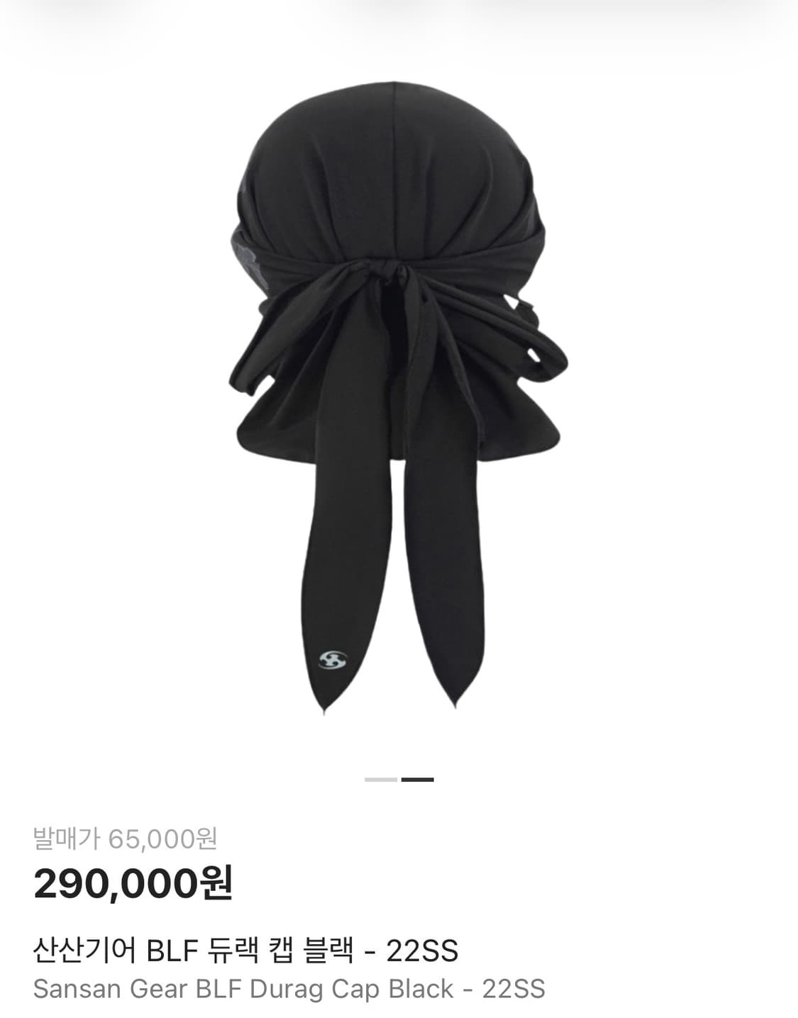 산산기어 BLF 듀렉 캡 블랙 22SS 보이롱페이스 상품이미지3