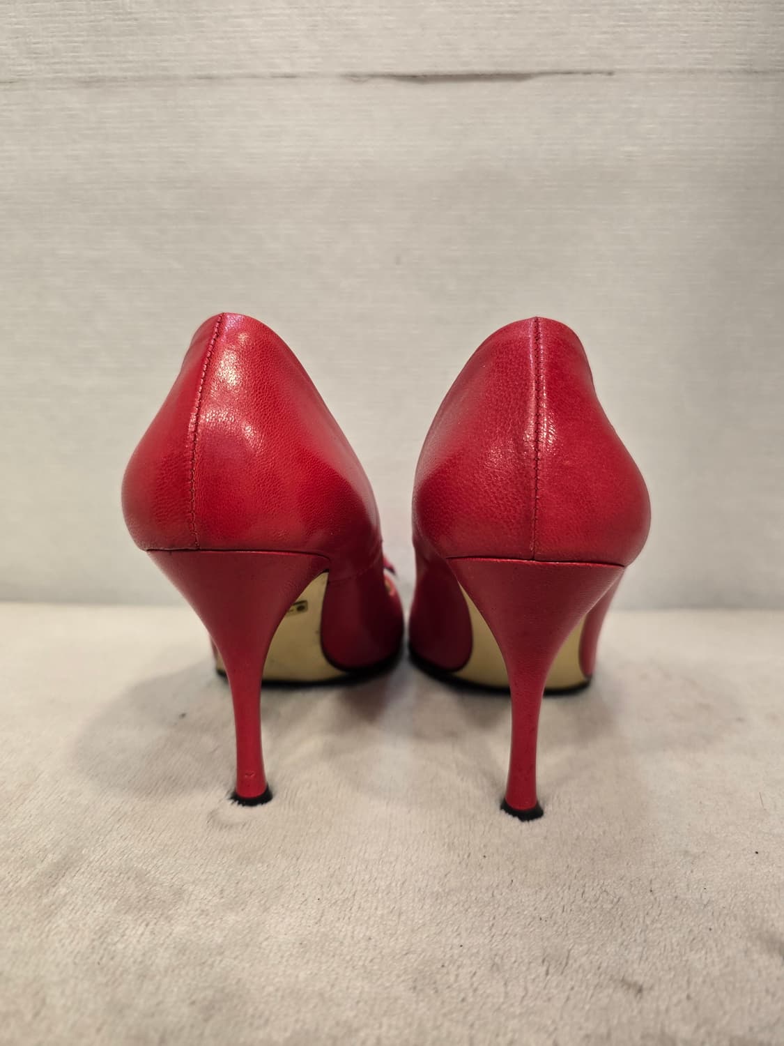 슈콤마보니 레드 플라워 하이힐 구두  36(230) 상품이미지4