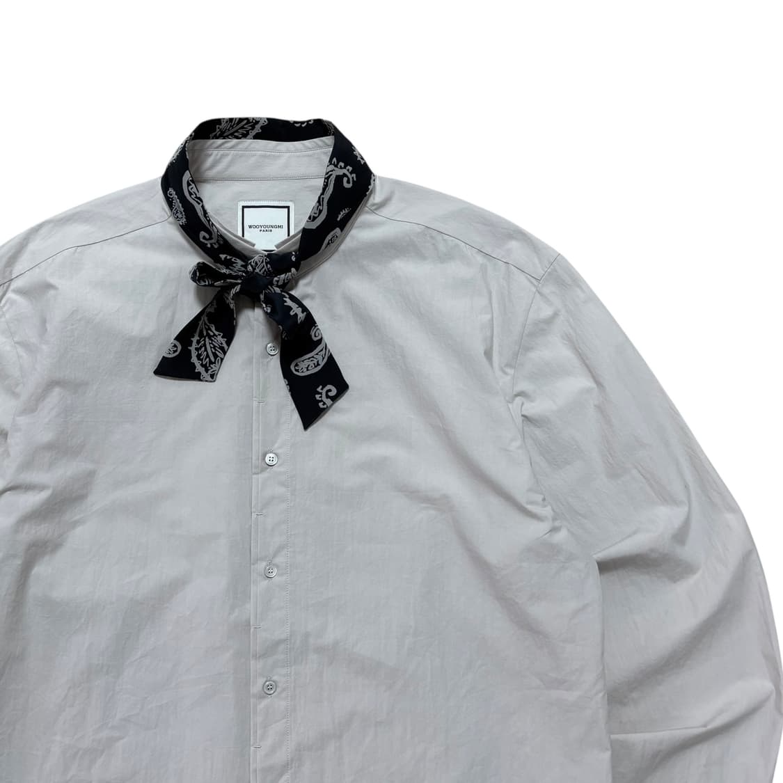 우영미 페이플리 스카프 셔츠 상품이미지3