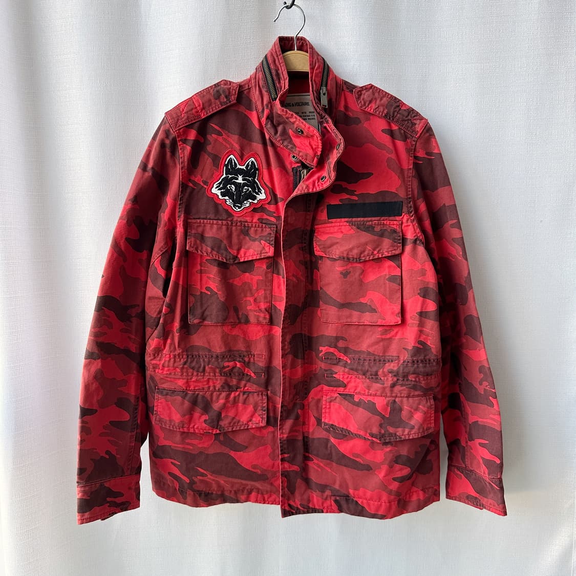 쟈딕앤볼테르 BERNARD CAMOU 유틸리티 자켓 레드 M 상품이미지1
