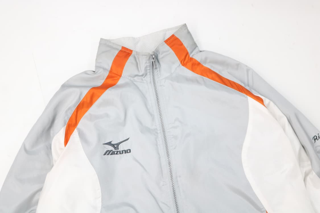 미즈노 빈티지 오렌지 배색 스포츠 윈드브레이커 (M) 상품이미지3