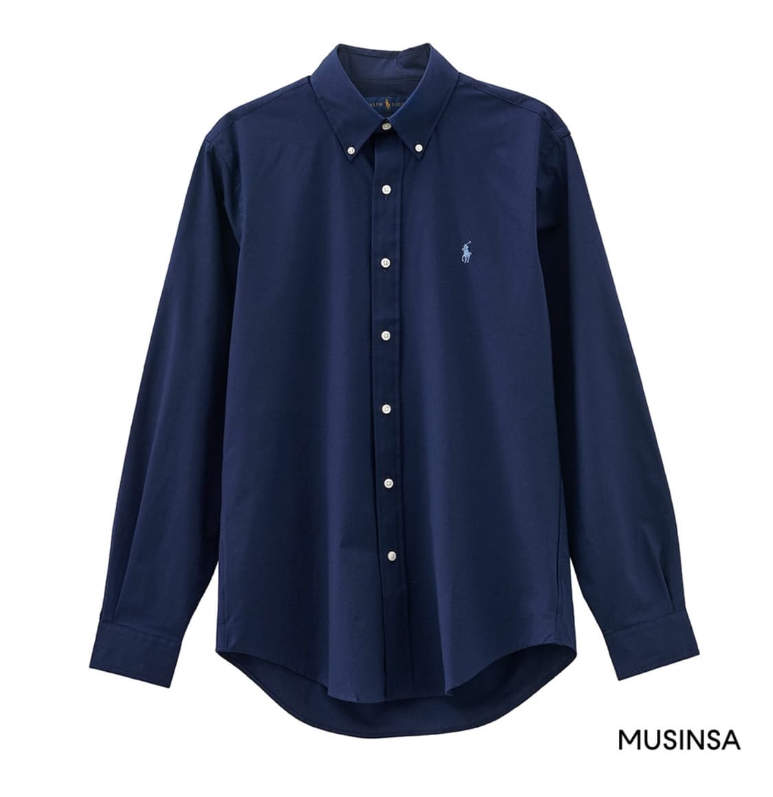 폴로 랄프로렌 롱슬리브 포플린 셔츠 - 네이비 L 상품이미지3