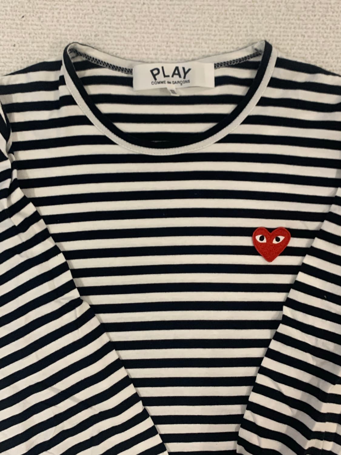 꼼데가르송 플레이 스트라이프 긴팔 XXL 상품이미지1