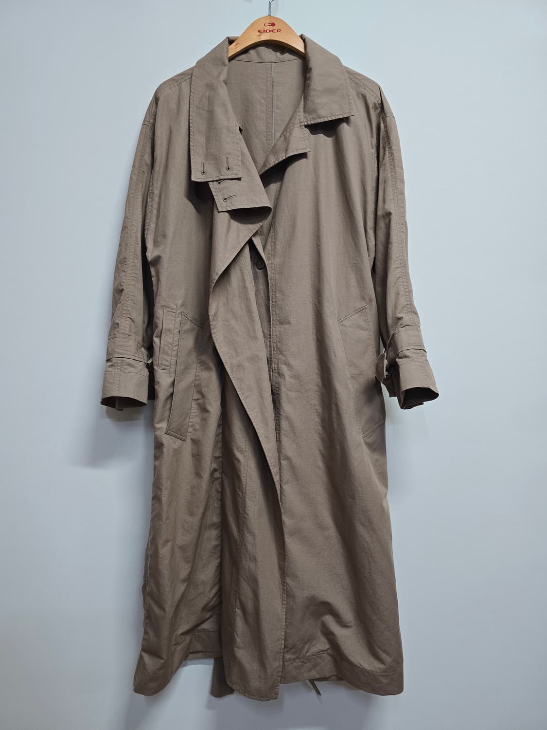 시스템 롱 트렌치 코트 베이지 상품이미지1