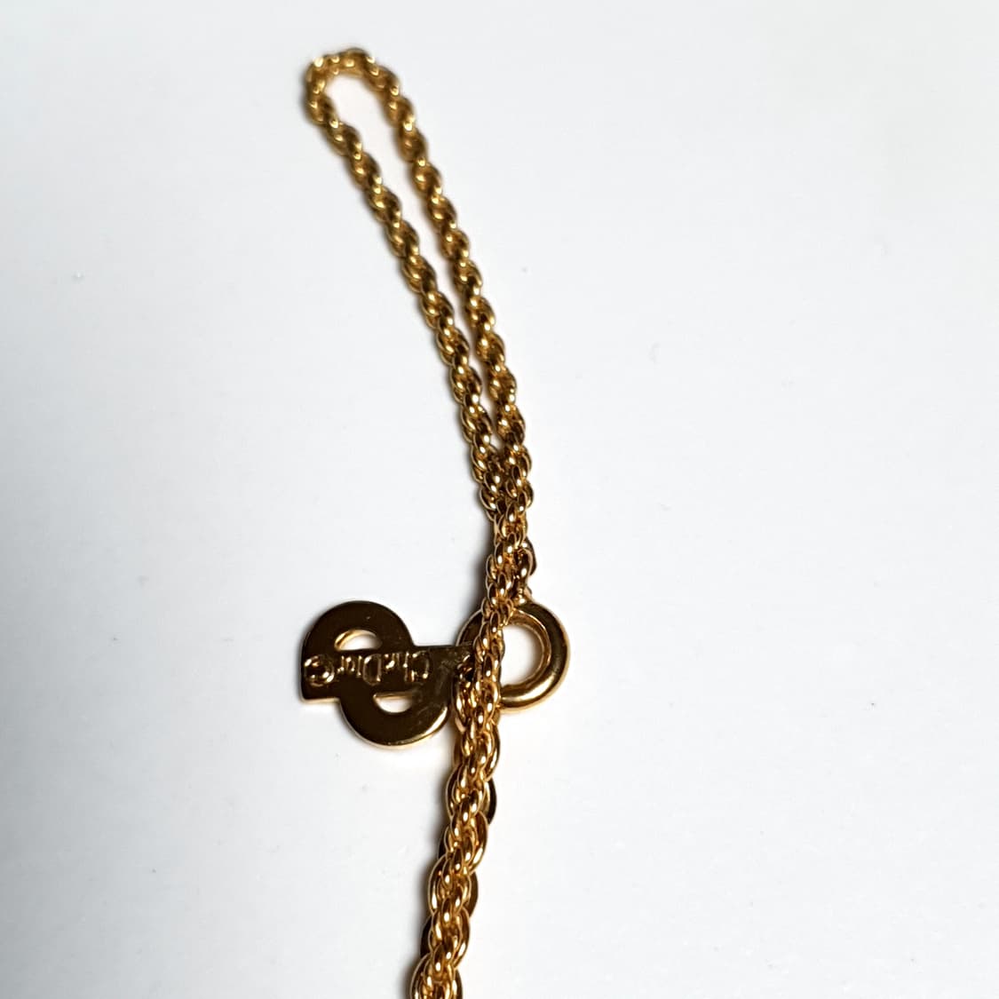 디올 CD 로고 금장 빈티지 목걸이 상품이미지3