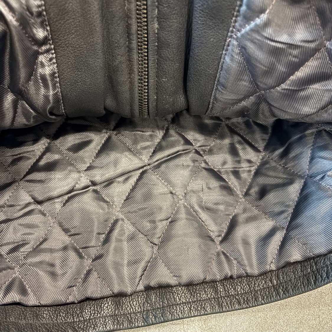 Lee 정품 블랙 소가죽 레더 가죽 자켓 상품이미지5