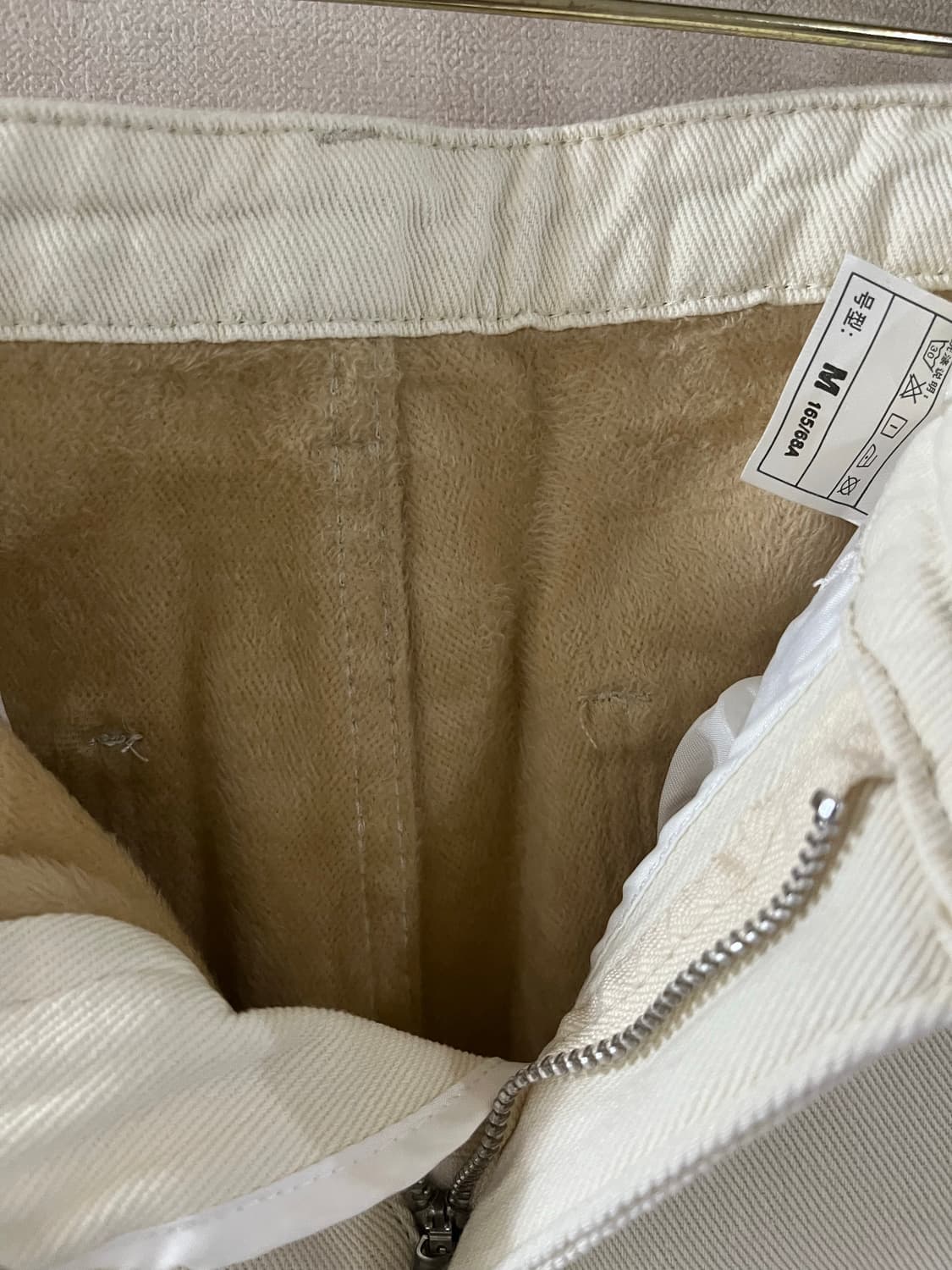 크림단추융기모팬츠(S,M) 상품이미지3