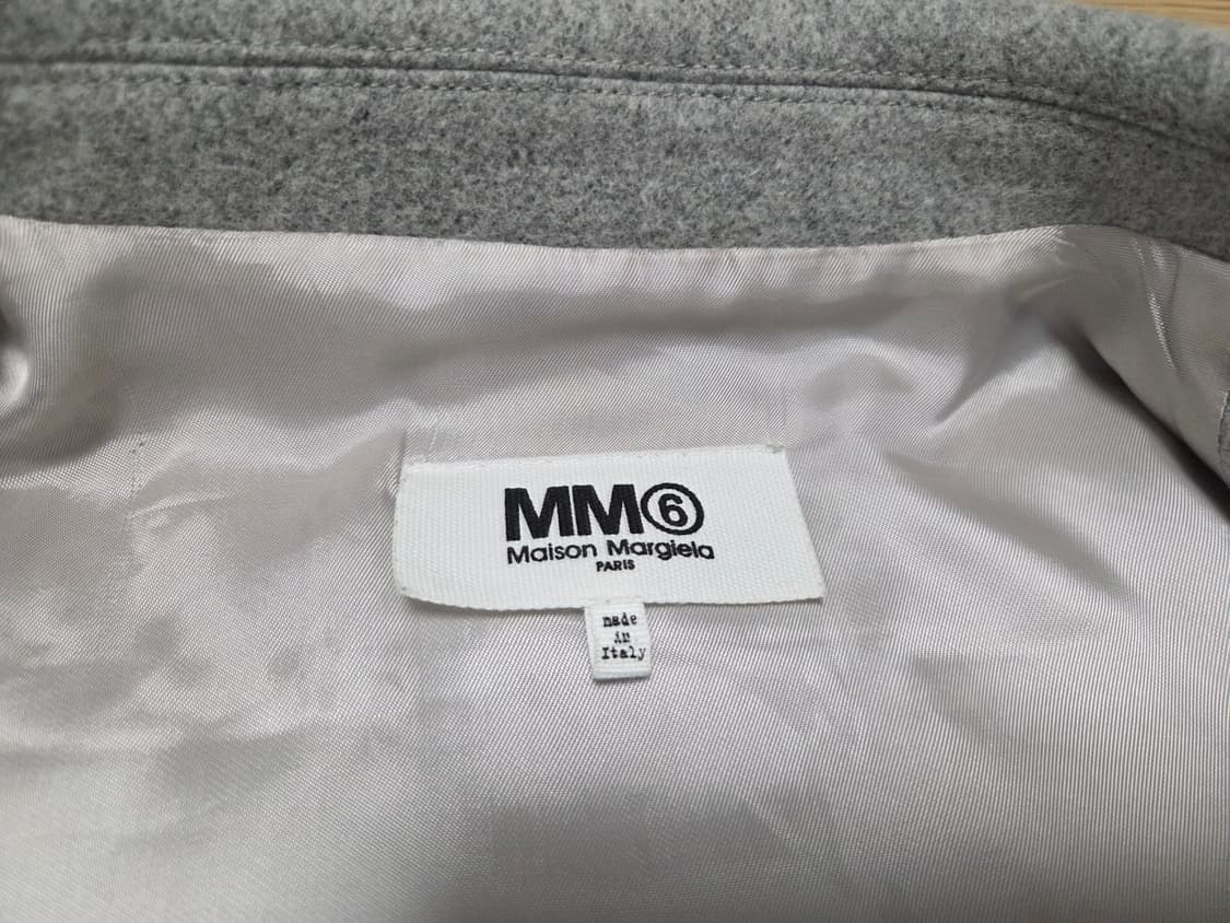 MM6 메종 마르지엘라 그레이 울 오버핏 코트 자켓 상품이미지5