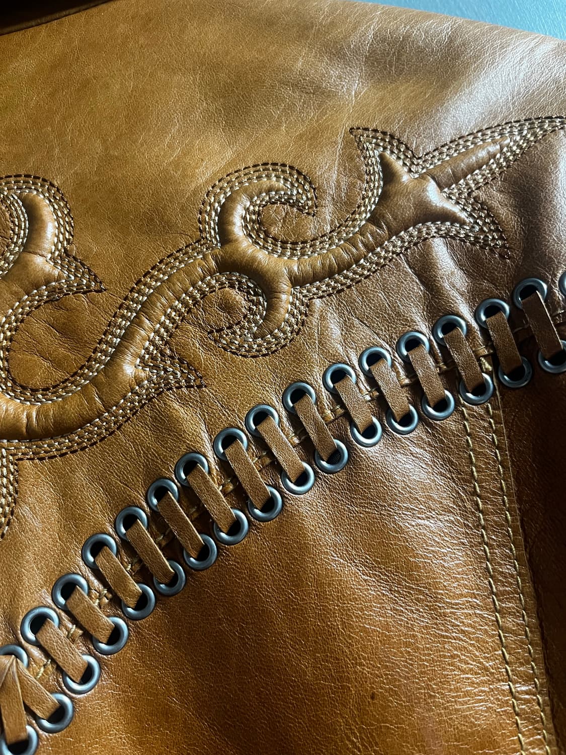 Cripple Creek 리얼레더 웨스턴 자켓 상품이미지3