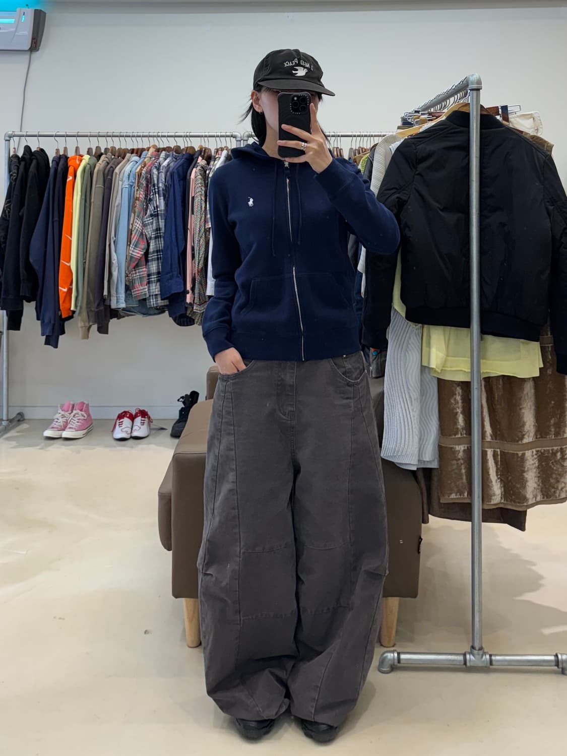 폴로 랄프로렌 우먼 후드집업 네이비  상품이미지7