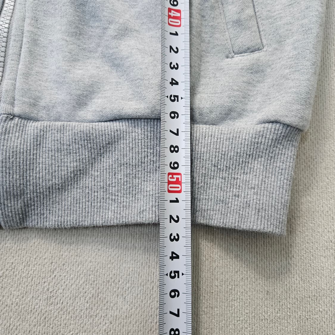 140 디스커버리 키즈 그레이 후드 집업 0401Y 상품이미지9