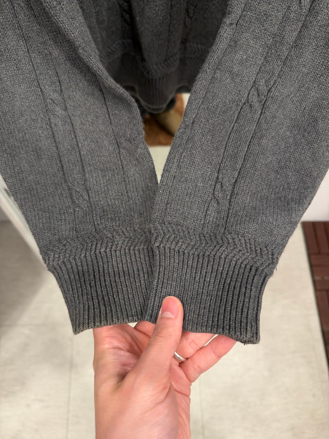 90s Nautica 노티카 케이블 크루넥 니트 상품이미지4