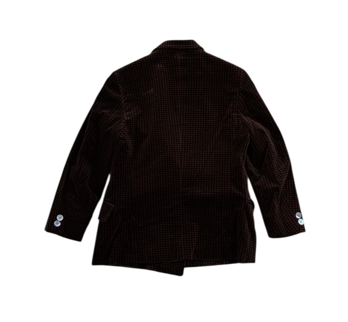 올드 셀린느 90s 브라운 하운드투스 벨벳 블레이저 상품이미지2