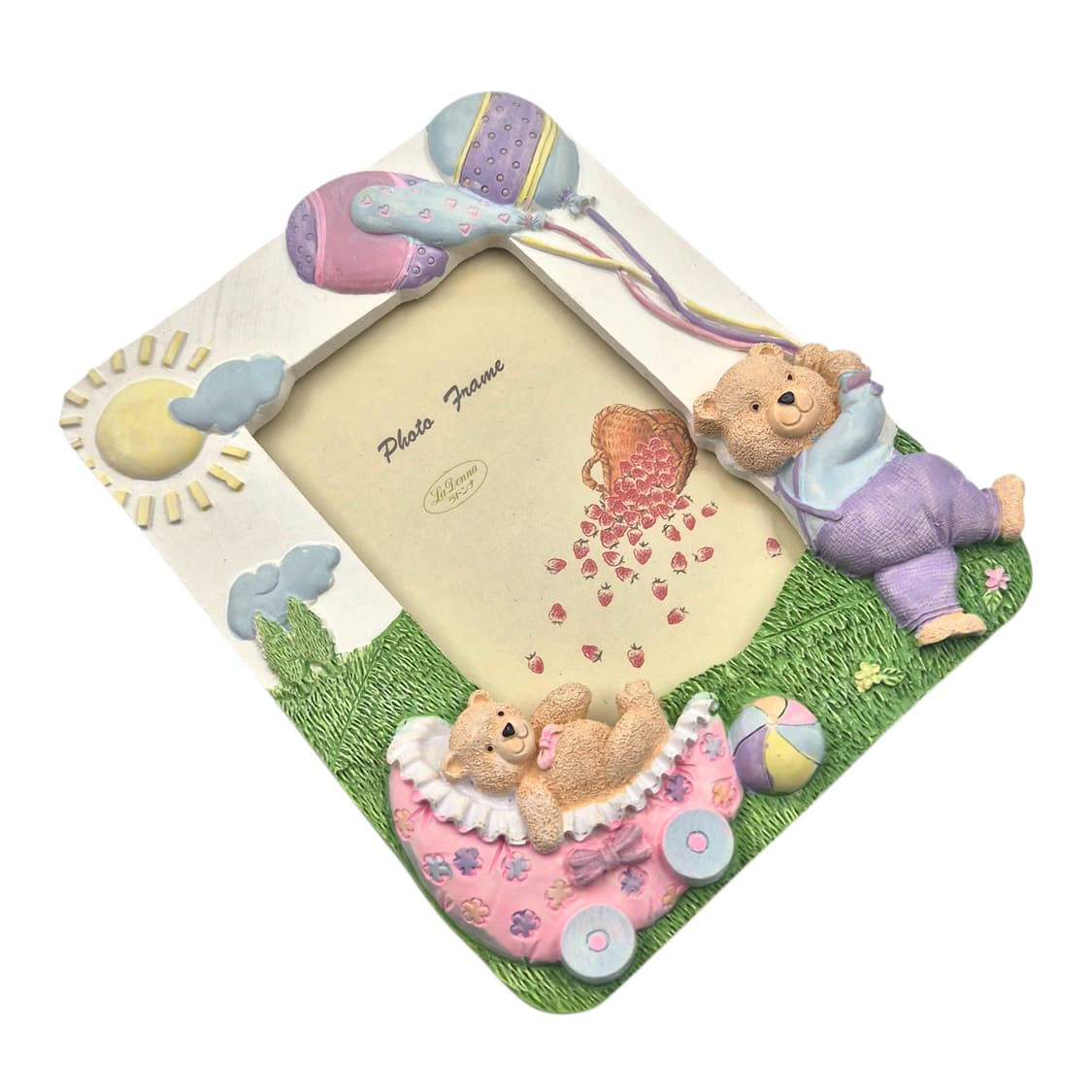 90s 라돈나 키치 테디베어 베이비 액자 상품이미지3