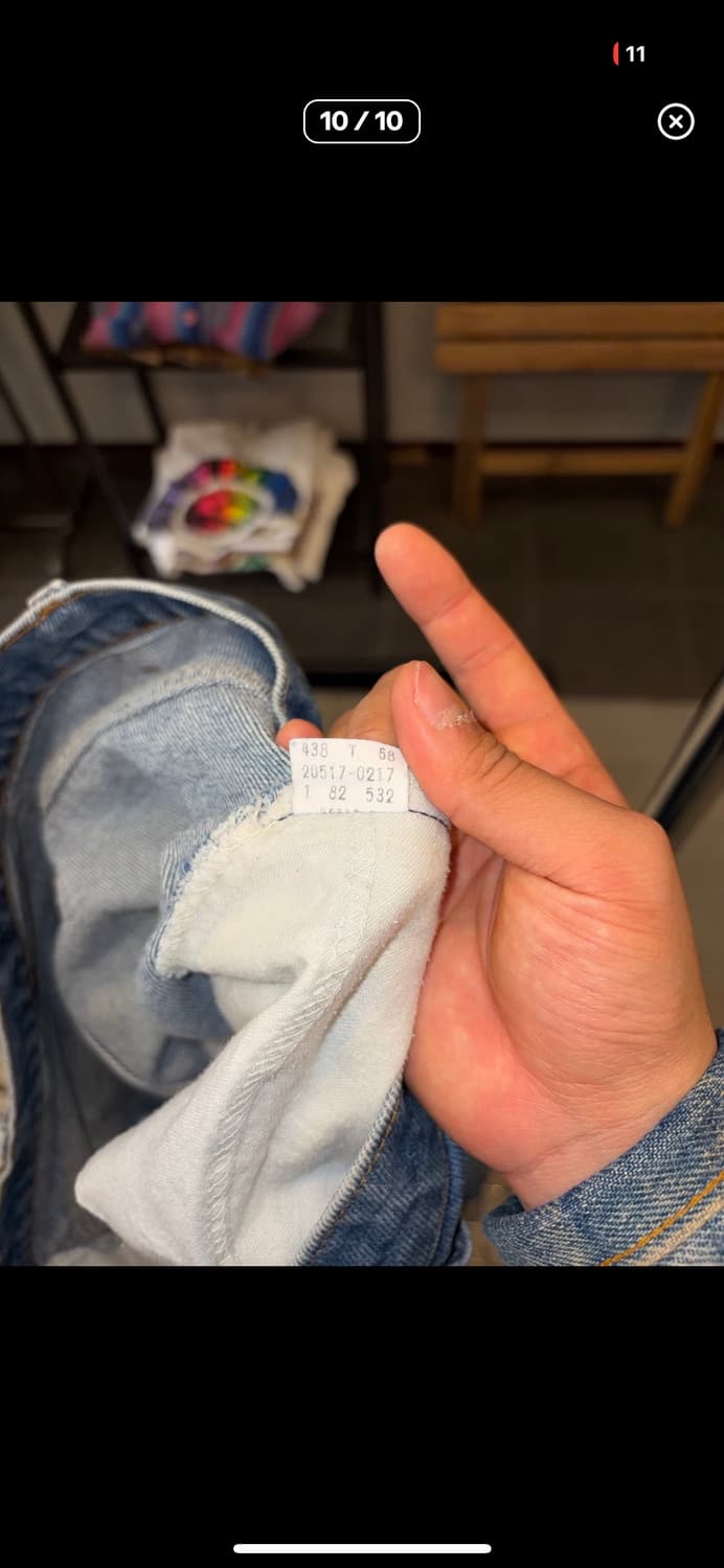 80s Levi's 517 USA flare denim pants 상품이미지7