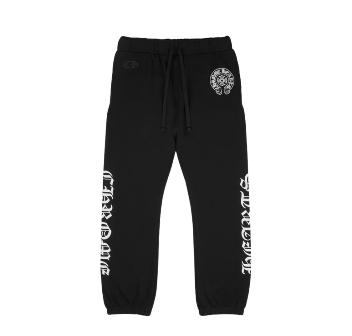 크롬하츠 홀스슈 로고 스웨트팬츠 상품이미지1