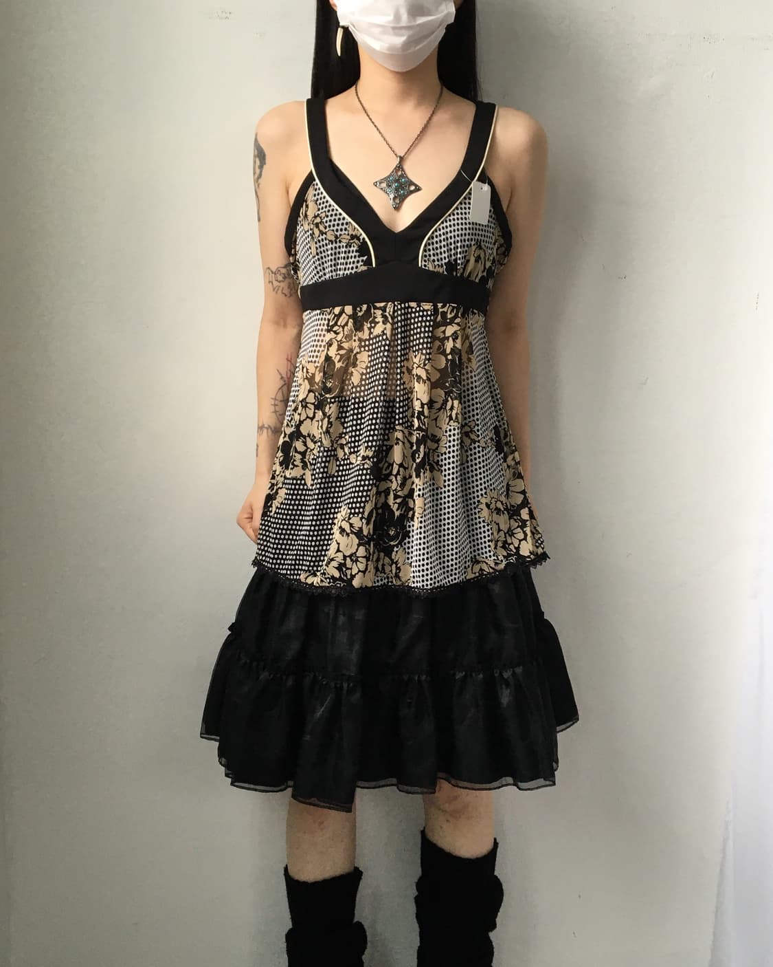 glossy layer skirt 상품이미지3