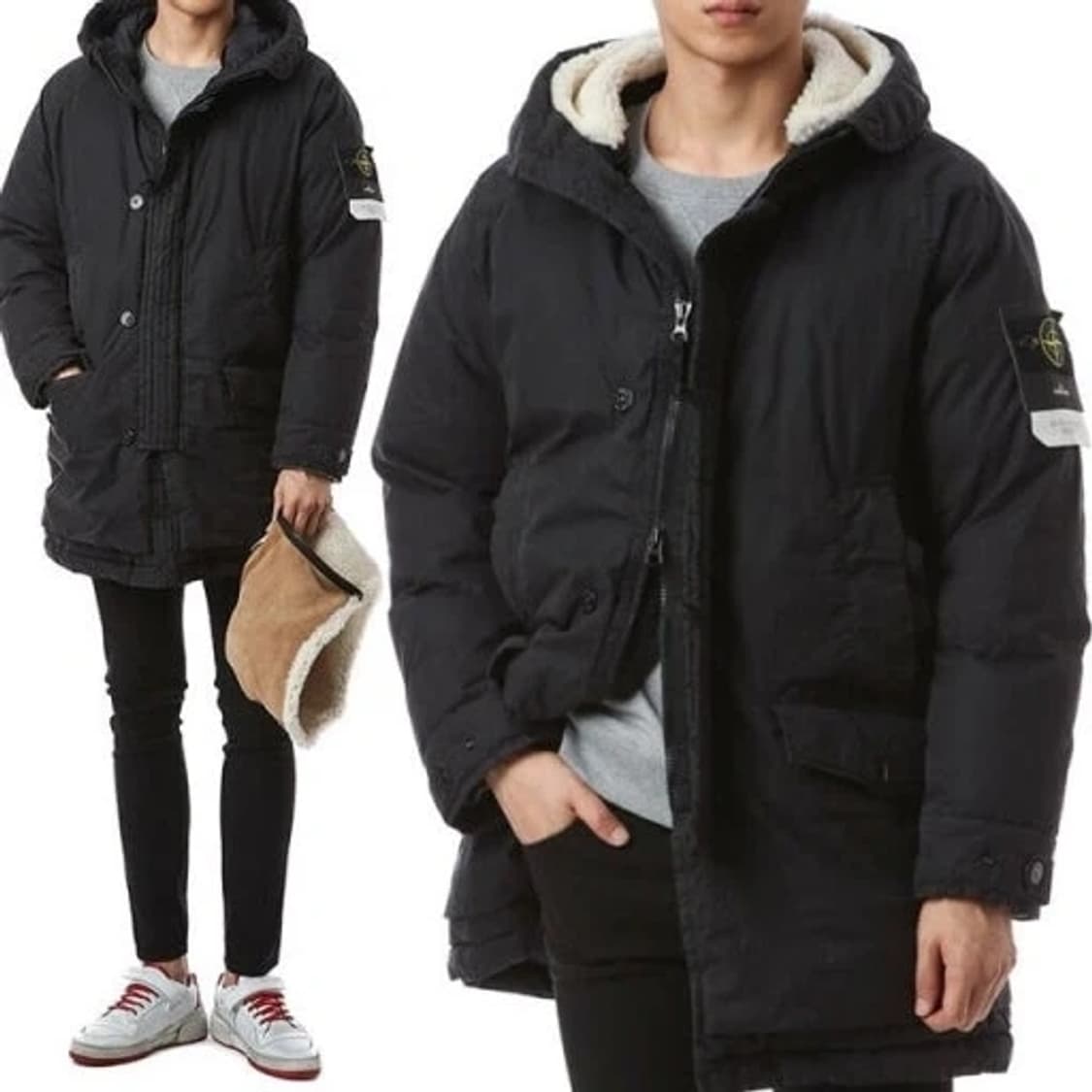 스톤아일랜드 50 Fili 레지나타 다운 패딩 블랙 [L] 상품이미지2