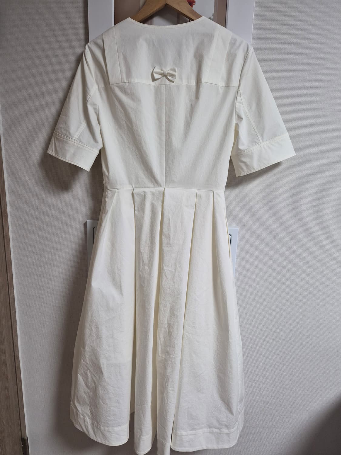 아뜰리에 럭키슈에뜨 화이트 반팔 셔츠형 롱원피스 36 상품이미지2