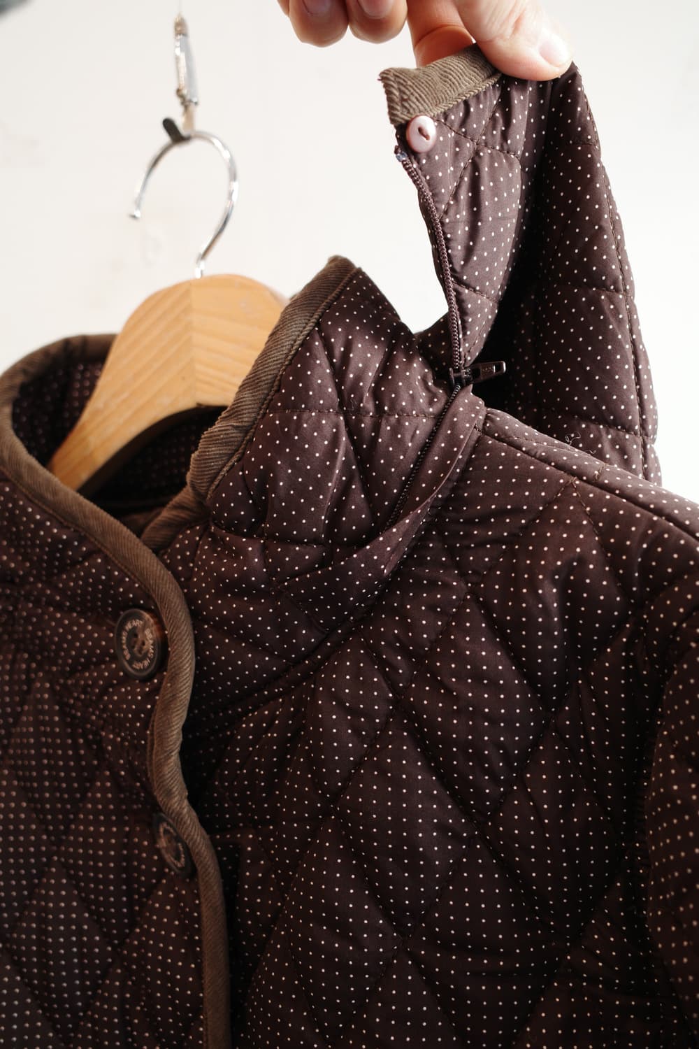 BEAMS HEART 빔즈허트 도트패턴 퀼팅자켓 상품이미지5